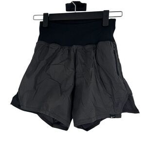 Nike Women's Black High Waist Dri-Fit Nylon Pull On Active Shorts Size XS